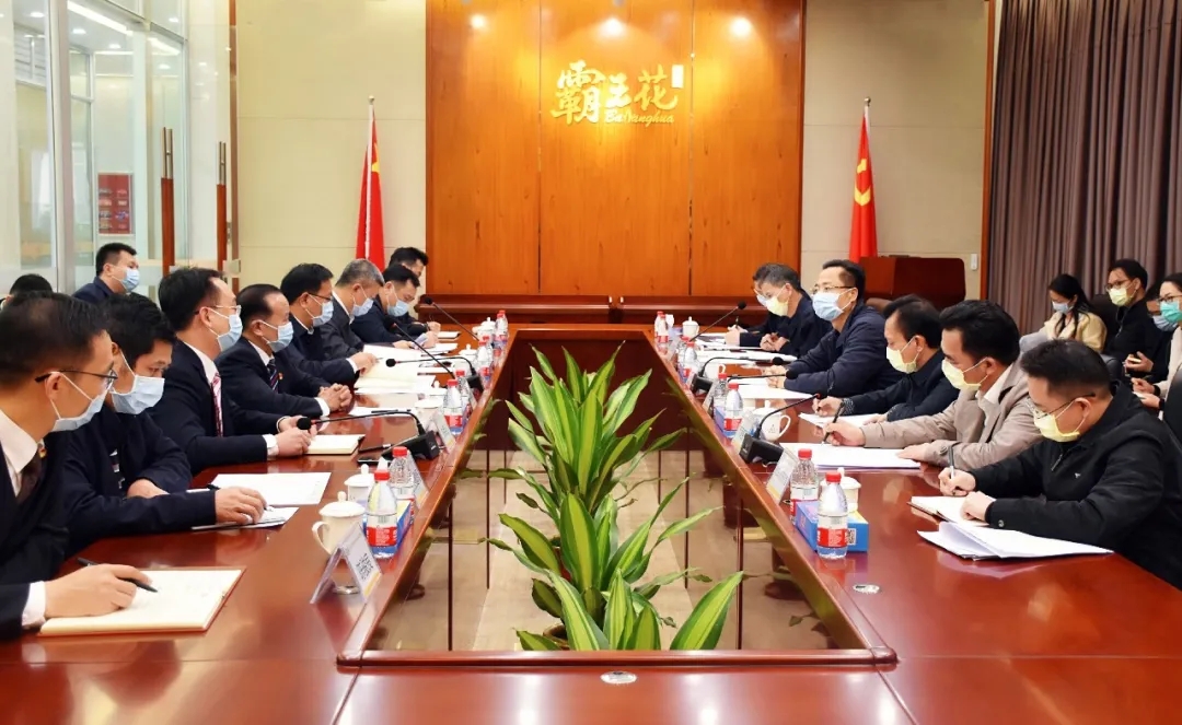 河源市長林濤到廣東霸王花集團調研指導工作